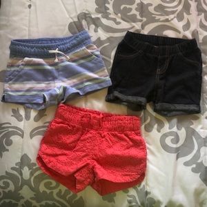 2T Set of 3 Cat & Jack shorts